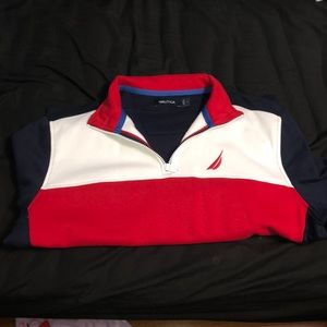 Large Blue and white nautica sweater